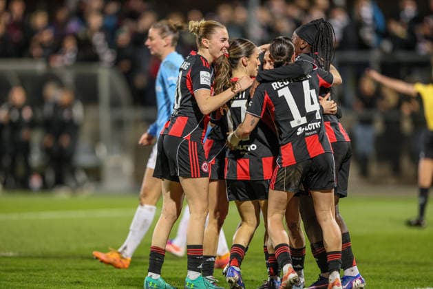 GER, Frankfurt, Eintracht Frankfurt vs SC Freiburg, Google Pixel Bundesliga, Fussball, DFB, Spielzeit 2025 2026, Stadion am Brentanobad, 19. Spieltag im Bild: Elisa Senß (Eintracht Frankfurt Frauen 6) erzielt das 2:0, Tor, Jubel und Freude, Emotionen DFB DFL REGULATIONS PROHIBIT ANY USE OF PHOTOGRAPHS AS IMAGE SEQUENCES AND OR QUASI-VIDEO, 23.02.2026 Copyright: HMBxMedia HendrikxHamelau