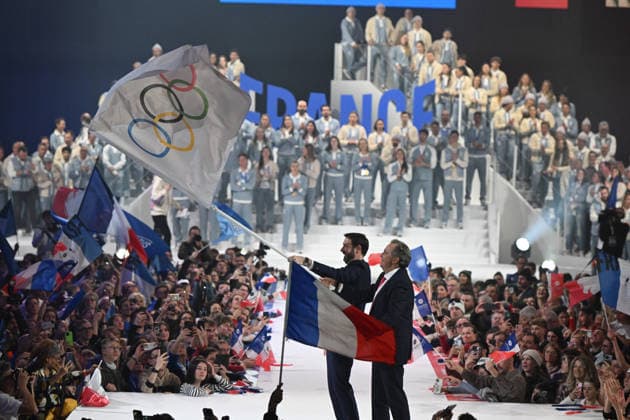 JO2026 : cÃ rÃ monie olympique - retour de la delegation francaise - Albertville Ceremony of the French delegation and the handover of the Olympic flag to France the day after the closing ceremony of the Milan-Cortina, Italy 2026 Winter Olympic Games, Olympische Spiele, Olympia, OS Albertville, Isere, February 23, 2026 ALBERTVILLEFrance  Copyright: xMouradxAllilix