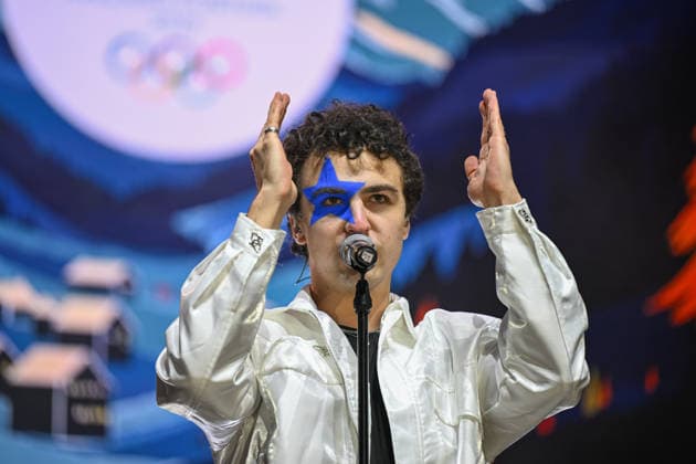 OLYMPICS - Winter Olympic Games, Olympische Spiele, Olympia, OS Milano Cortina 2026 INNSBRUCK,AUSTRIA,23.FEB.26 - OLYMPICS - Winter Olympic Games Milano Cortina 2026, Olympic Team Austria, medal celebration. Image shows showact Cosmo.  GEPAxpictures xDanielxSchoenherr