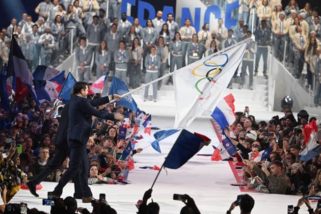 JO2026 : cÃ rÃ monie olympique - retour de la delegation francaise - Albertville French president of the Rhone-Alpes region Fabrice Pannekoucke and Provence-Alpes-CÃ te d Azur region president Renaud Muselier during the Ceremony of the French delegation and the handover of the Olympic flag to France the day after the closing ceremony of the Milan-Cortina, Italy 2026 Winter Olympic Games, Olympische Spiele, Olympia, OS Albertville, Isere, February 23, 2026 AlbertvilleFrance  Copyright: xMouradxAllilix