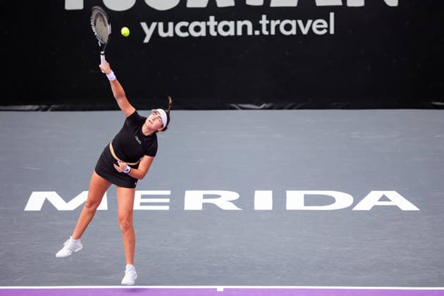 WTA, Tennis Damen MERIDA OPEN 2026 WTA MERIDA OPEN 2026 M. STAKUSIC VS D. YASTREMSKA 23022026 MERIDA, YUCATAN, MEXICO. Action photo of canadian Marina Stakusic, during day 1 of the WTA Merida Open 2026, held at the Yucatan Country Club of Merida, Yucatan, Mexico. Foto de accion de la canadiense Marina Stakusic, durante el dia 1 del WTA Merida Open 2026, celebrado en el Yucatan Country Club de Merida, Yucatan, Mexico. PHOTO BY IMAGENSHOP MERIDA YUCATAN MEXICO Copyright: xIMAGENSHOPxAGENCIAxFOTOGRAFICAx