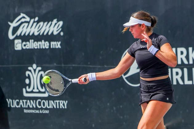 WTA, Tennis Damen MERIDA OPEN 2026 WTA MERIDA OPEN 2026 M. STAKUSIC VS D. YASTREMSKA 23022026 MERIDA, YUCATAN, MEXICO. Action photo of canadian Marina Stakusic, during day 1 of the WTA Merida Open 2026, held at the Yucatan Country Club of Merida, Yucatan, Mexico. Foto de accion de la canadiense Marina Stakusic, durante el dia 1 del WTA Merida Open 2026, celebrado en el Yucatan Country Club de Merida, Yucatan, Mexico. PHOTO BY IMAGENSHOP MERIDA YUCATAN MEXICO Copyright: xBarbaraxRamosxVillalobosx