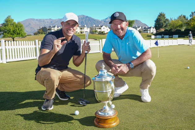 GOLF NEW ZEALAND OPEN, Kelly Slater and Ricky Ponting during the Ambassadors putting competition during the The 105th New Zealand Open at Millbrook Resort, Queenstown, NZ, Tuesday, February 24, 2026, (AAP Image Michael Thomas via Photosport) NO ARCHIVING NO ARCHIVING QUEENSTOWN NEW ZEALAND  Copyright: xMICHAELxTHOMASx 20260224182247489489