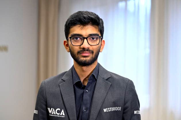 Indian Grandmaster Dommaraju Gukesh atends a press conference, PK, Pressekonferenz prior to the eighth Prague Chess Festival on 24 February 2026 in Prague, Czech Republic. (CTKxPhoto KaterinaxSulova) CTKPhotoP2026022402983  CTKPhotoP2026022402983
