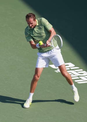 Daniil Medvedev, Dubai Duty Free Tennis Championships, Dubai, U.A.E. Tennis - Dubai Tennis Championships 2025 - ATP, Tennis Herren - Dubai Duty Free Tennis Stadium - Dubai - - United Arab Emirates - 24 February 2026. Copyright: xJuergenxHasenkopfx
