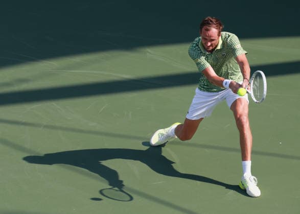 Daniil Medvedev, Dubai Duty Free Tennis Championships, Dubai, U.A.E. Tennis - Dubai Tennis Championships 2025 - ATP, Tennis Herren - Dubai Duty Free Tennis Stadium - Dubai - - United Arab Emirates - 24 February 2026. Copyright: xJuergenxHasenkopfx