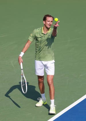 Daniil Medvedev, Dubai Duty Free Tennis Championships, Dubai, U.A.E. Tennis - Dubai Tennis Championships 2025 - ATP, Tennis Herren - Dubai Duty Free Tennis Stadium - Dubai - - United Arab Emirates - 24 February 2026. Copyright: xJuergenxHasenkopfx