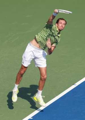 Daniil Medvedev, Dubai Duty Free Tennis Championships, Dubai, U.A.E. Tennis - Dubai Tennis Championships 2025 - ATP, Tennis Herren - Dubai Duty Free Tennis Stadium - Dubai - - United Arab Emirates - 24 February 2026. Copyright: xJuergenxHasenkopfx