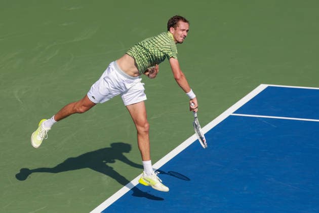 Daniil Medvedev, Dubai Duty Free Tennis Championships, Dubai, U.A.E. Tennis - Dubai Tennis Championships 2025 - ATP, Tennis Herren - Dubai Duty Free Tennis Stadium - Dubai - - United Arab Emirates - 24 February 2026. Copyright: xJuergenxHasenkopfx