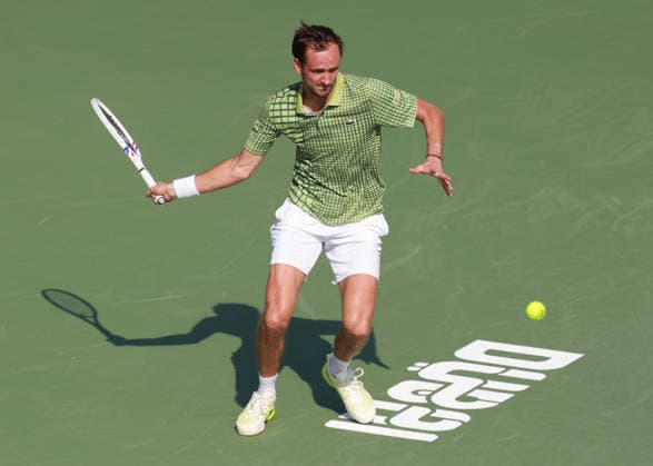 Daniil Medvedev, Dubai Duty Free Tennis Championships, Dubai, U.A.E. Tennis - Dubai Tennis Championships 2025 - ATP, Tennis Herren - Dubai Duty Free Tennis Stadium - Dubai - - United Arab Emirates - 24 February 2026. Copyright: xJuergenxHasenkopfx
