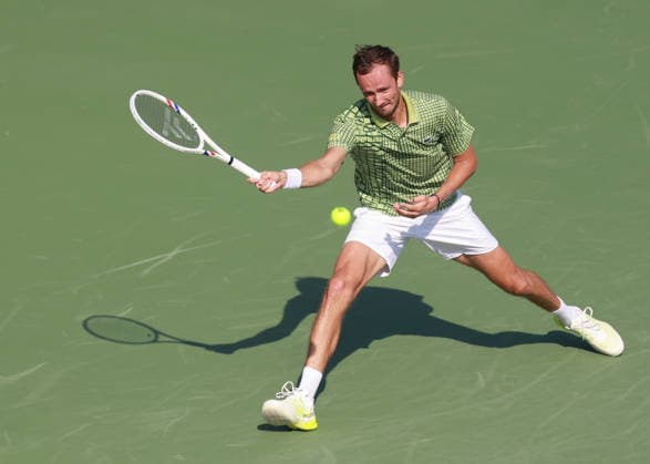 Daniil Medvedev, Dubai Duty Free Tennis Championships, Dubai, U.A.E. Tennis - Dubai Tennis Championships 2025 - ATP, Tennis Herren - Dubai Duty Free Tennis Stadium - Dubai - - United Arab Emirates - 24 February 2026. Copyright: xJuergenxHasenkopfx