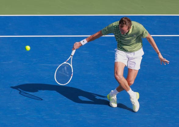 Daniil Medvedev, Dubai Duty Free Tennis Championships, Dubai, U.A.E. Tennis - Dubai Tennis Championships 2025 - ATP, Tennis Herren - Dubai Duty Free Tennis Stadium - Dubai - - United Arab Emirates - 24 February 2026. Copyright: xJuergenxHasenkopfx