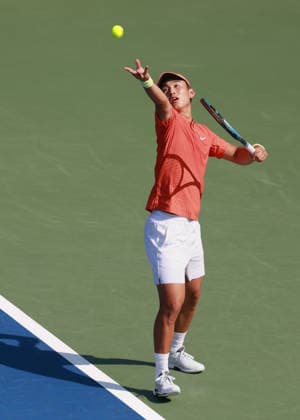 Juncheng Shang (CHN)Dubai Duty Free Tennis Championships, Dubai, U.A.E. Tennis - Dubai Tennis Championships 2025 - ATP, Tennis Herren - Dubai Duty Free Tennis Stadium - Dubai - - United Arab Emirates - 24 February 2026. Copyright: xJuergenxHasenkopfx