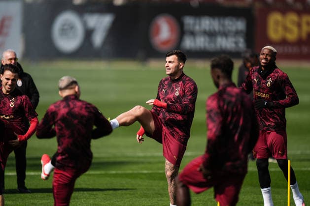 Ahead of the Juventus v Galatasaray - UEFA Champions League ISTANBUL, TURKIYE - FEBRUARY 24: Abdulkerim Bardakci of Galatasaray attends the training session ahead of the UEFA Champions League round of 16 play-off second leg match against Juventus at the Kemerburgaz Metin Oktay Training Facilities in Istanbul, Turkiye on February 24, 2026. Hakan Akgun Anadolu Istanbul Turkey. Editorial use only. Please get in touch for any other usage.  Copyright: x2026xAnadoluxHakanxAkgunx