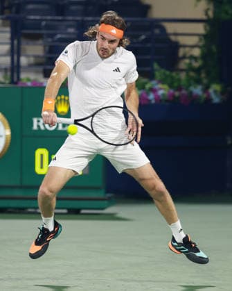 Stefanos Tsitsipas, Dubai Duty Free Tennis Championships, Dubai, U.A.E. Tennis - Dubai Tennis Championships 2025 - ATP, Tennis Herren - Dubai Duty Free Tennis Stadium - Dubai - - United Arab Emirates - 24 February 2026. Copyright: xJuergenxHasenkopfx