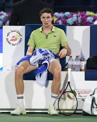 Ugo Humbert, Dubai Duty Free Tennis Championships, Dubai, U.A.E. Tennis - Dubai Tennis Championships 2025 - ATP, Tennis Herren - Dubai Duty Free Tennis Stadium - Dubai - - United Arab Emirates - 24 February 2026. Copyright: xJuergenxHasenkopfx