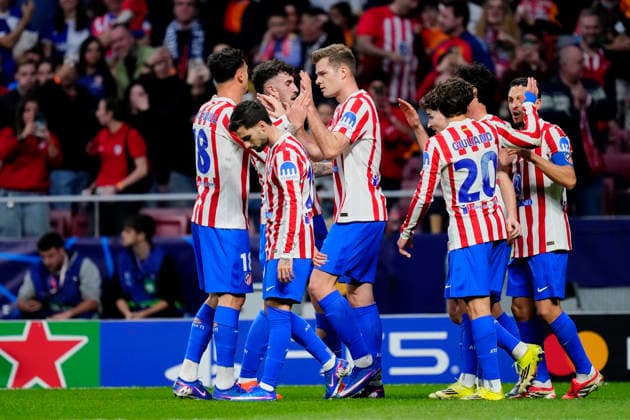 Atletico de Madrid v Club Brugge KV - UEFA Champions League 2025 26 League Knockout Play-off Second Leg Alexander Sorloth centre-forward of Atletico de Madrid and Norway celebrates after scoring his sides first goal during the UEFA Champions League 2025 26 League Knockout Play-off Second Leg match between Atletico de Madrid and Club Brugge KV at Estadio Riyadh Air Metropolitano on February 24, 2026 in Madrid, Spain. Madrid Spain  Copyright: xJosexBretonx originalFilename:bretonhernandez-atletico260224_npp1r.jpg