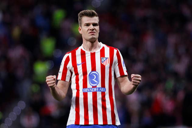 UEFA champions league - Atletico de Madrid vs Club Brugge MADRID,SPAIN - 24 February:Alexander Sorloth of Atletico de Madrid celebrates a goal during UEFA champions league 2025 26 Knockout Play-off second Leg match between Atletico de Madrid and Club Brugge at Riyadh Air Metropolitano Stadium. (Photo by Guille Martinez f22photo) Madrid Riyadh Air Metropolitano Stadium Spain Copyright: xGuillermoxMartinezx