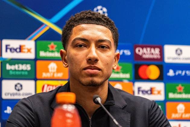 24.02.2026, Atalanta Bergamo vs. Borussia Dortmund, UEFA Champions League, Playoffs-Rückspiel Die Pressekonferenz vor dem Rückspiel mit Niko Kovac (Borussia Dortmund, Trainer) und Jobe Bellingham (Borussia Dortmund, 7) Regulations prohibit any use of photographs as image sequences and or quasi video Copyright: xBahhoxKarax