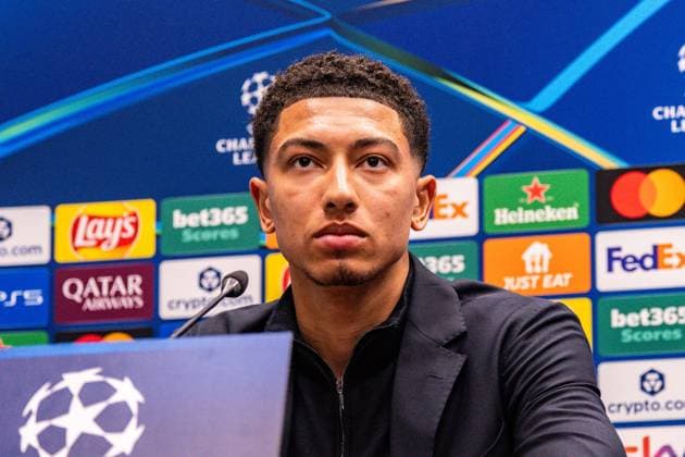 24.02.2026, Atalanta Bergamo vs. Borussia Dortmund, UEFA Champions League, Playoffs-Rückspiel Die Pressekonferenz vor dem Rückspiel mit Niko Kovac (Borussia Dortmund, Trainer) und Jobe Bellingham (Borussia Dortmund, 7) Regulations prohibit any use of photographs as image sequences and or quasi video Copyright: xBahhoxKarax
