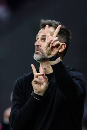 Club s head coach Ivan Leko pictured during a soccer game between Spanish team Atletico Madrid and Belgian Club Brugge, in Madrid, on Tuesday 24 February 2026, the return leg game in the Knockout phase play-offs of the UEFA Champions League tournament. BRUNOxFAHY  x164883512x