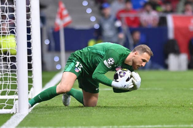 February 24, 2026, Madrid, Madrid, Spain: JAN OBLAK of Atletico de Madrid in action during the Champions League match, second leg of the Play-Off between ATLo°TICO DE MADRID and CLUB BRUJAS KV, held on February 24, 2026, at the Riad Air Metropolitano, Madrid, Spain. Madrid Spain - ZUMAc312 20260224_zsp_c312_089 Copyright: xOscarxManuelxSanchezx