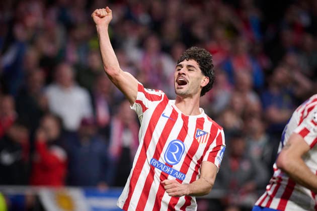 ATLETICO DE MADRID v CLUB BRUGGE KV. CHAMPIONS LEAGUE 2025 2026. ROUND KO PLAY-OFFS 2ND LEG MATCH. Atletico de Madrid s Johnny Cardoso celebrates goal during Champions League 2025 2026, KO play-offs 2nd leg match. February 24 ,2026. (ALTERPHOTOS Jorge Ropero) MadridSpain  Copyright: xJorgexRoperox