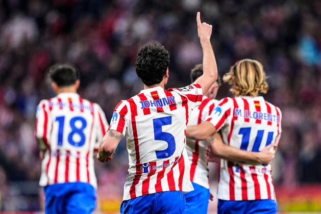 February 24, 2026, Madrid, Madrid, Spain: Johnny Cardoso of Atletico de Madrid celebrates a goal during the UEFA Champions League 2025 26 KO play-offs Second Leg match between Atletico de Madrid and Club Brugge KV at Riyadh Air Metropolitano on February 24, 2026, in Madrid, Spain. Atletico De Madrid V Club Brugge KV - UEFA Champions League 2025 26 KO Play-Offs Second Leg  - ZUMAa181 20260224_zaa_a181_106 Copyright: xOscarxJ.xBarrosox