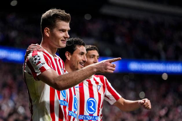 February 24, 2026, Madrid, Madrid, Spain: Alexander Sorloth of Atletico de Madrid celebrates a goal during the UEFA Champions League 2025 26 KO play-offs Second Leg match between Atletico de Madrid and Club Brugge KV at Riyadh Air Metropolitano on February 24, 2026, in Madrid, Spain. Atletico De Madrid V Club Brugge KV - UEFA Champions League 2025 26 KO Play-Offs Second Leg  - ZUMAa181 20260224_zaa_a181_146 Copyright: xOscarxJ.xBarrosox