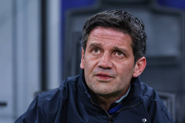 FC Internazionale vs FK Bodo Glimt - UEFA Champions League 2025 26 League Knockout Play-off Second Leg - 24 02 2026 Cristian Chivu Head Coach of FC Internazionale looks on during UEFA Champions League 2025 26 League Knockout Play-off Second Leg football match between FC Internazionale and FK Bodo Glimt at San Siro Stadium in Milan Copyright: xBEAUTIFULxSPORTS Carabellix
