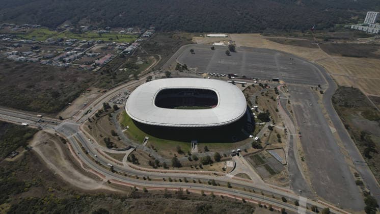 Guadalajara Stadium in Mexico ZAPOPAN, MEXICO - FEBRUARY 24: An aerial view of the facade of the Guadalajara Stadium, in Zapopan, Jalisco, Mexico, on February 24, 2026. Stringer Anadolu Jalisco Mexico. Editorial use only. Please get in touch for any other usage.  Copyright: x2026xAnadoluxStringerx