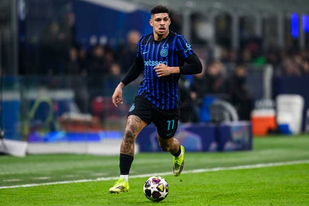260224 Luis Henrique of Inter during the UEFA Champions League football match between Inter and Bodo Glimt on February 24, 2026 in Milan. Photo: Marius Simensen BILDBYRAN COP 238 MM0057 bbeng football fotball fotboll soccer uefa champions league mesterligaen bodo glimt inter fc internazionale milano Copyright: MARIUSxSIMENSEN BB260224BB412