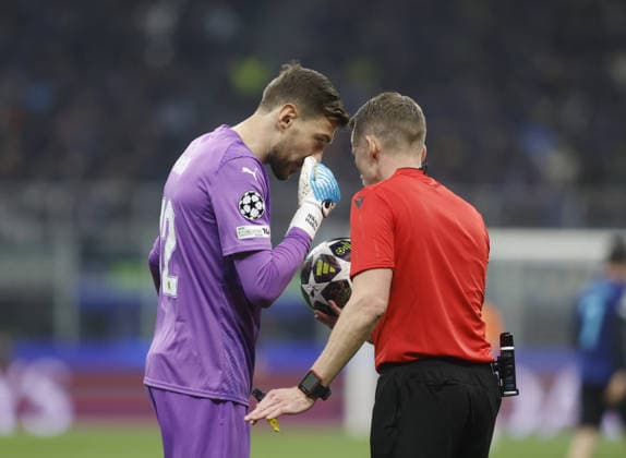 Nikita Haikin of FK Bodo Glimt during the Uefa Champions League, second leg play-off, season 2025-2026, football match between, FC Internazionale Milano v Fotballklubben Bodo Glimt on 24 February 2026 at â?? Giuseppe Meazza Stadium, San Siro, Milan, Italy Photo Nderim Kaceli  Copyright: xNderimxKaceli IPAxSportx xipa-agency.netx xx IPA_71979227 IPA_Agency_IPA71979227