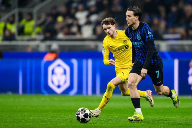 260224 Piotr ZieliÅ ski of Inter during the UEFA Champions League football match between Inter and Bodo Glimt on February 24, 2026 in Milan. Photo: Marius Simensen BILDBYRAN COP 238 MM0057 bbeng football fotball fotboll soccer uefa champions league mesterligaen bodo glimt inter fc internazionale milano Copyright: MARIUSxSIMENSEN BB260224BB464
