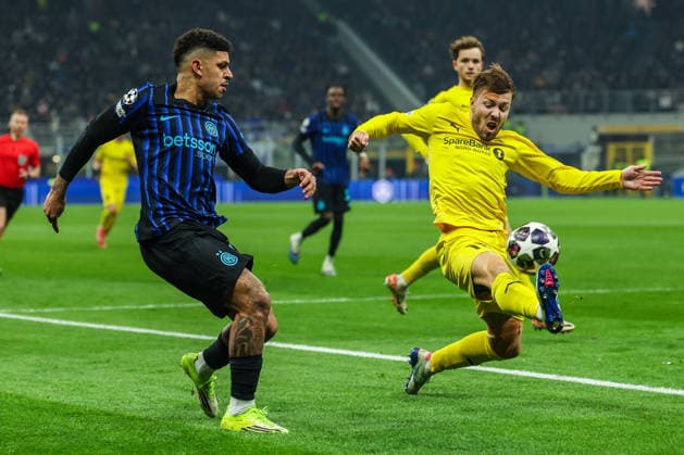 FC Internazionale vs FK Bodo Glimt - UEFA Champions League 2025 26 League Knockout Play-off Second Leg - 24 02 2026 Luis Henrique of FC Internazionale seen in action during UEFA Champions League 2025 26 League Knockout Play-off Second Leg football match between FC Internazionale and FK Bodo Glimt at San Siro Stadium in Milan Copyright: xBEAUTIFULxSPORTS Carabellix