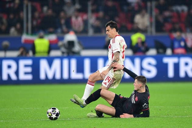 Bayer 04 Leverkusen v Olympiacos - UEFA Champions League LEVERKUSEN, GERMANY - FEBRUARY 24: Dani Garcia (14) of Olympiacos in action during the UEFA Champions League play-off match between Bayer 04 Leverkusen and Olympiacos at BayArena in Leverkusen, Germany, on February 24, 2026. Hesham Elsherif Anadolu Leverkusen Germany. Editorial use only. Please get in touch for any other usage.  Copyright: x2026xAnadoluxHeshamxElsherifx