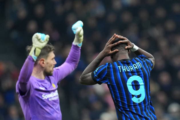 Inter Milan s Marcus Thuram during the Uefa Champions League soccer match between Inter and Bodo Glimt at the San Siro Stadium in Milan , north Italy - Tuesday , February 24 , 2026. - Soccer .  Copyright: xSpada LaPressex