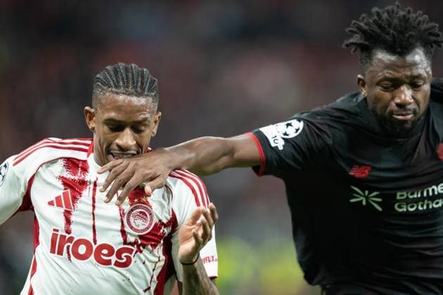 UEFA Champions League Bayer 04 Leverkusen vs Olympiacos Andre Luiz of Olympiacos during the UEFA Champions League match at BayArena. 2025 Taisei Films. All rights reserved. Copyright: xTaiseixIwamotox