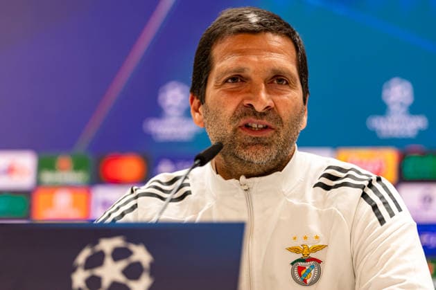 FBL-Uefa Champions League 2025-26 Real Madrid - SL Benfica, press conference, PK, Pressekonferenz Head Assistant Coach João Tralhão of SL Benfica speaks to journalists Copyright: HMBxMedia CarlosxSilva