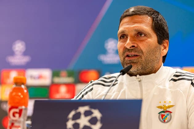 FBL-Uefa Champions League 2025-26 Real Madrid - SL Benfica, press conference, PK, Pressekonferenz Head Assistant Coach João Tralhão of SL Benfica speaks to journalists Copyright: HMBxMedia CarlosxSilva