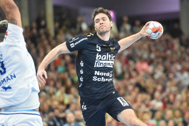 Handball I Herren I Saison 2025-2026 I EHF European League I Hauptrunde I 2. Spieltag I SG Flensburg-Handewitt - Montpellier HB I 24.02.2026 Niclas Kirkelökke (5, SG Flensburg-Handewitt) Copyright: xLobeca JanxKirschnerx