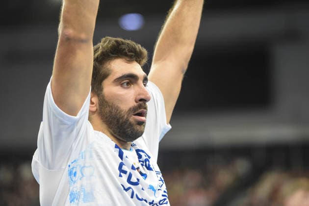 Handball I Herren I Saison 2025-2026 I EHF European League I Hauptrunde I 2. Spieltag I SG Flensburg-Handewitt - Montpellier HB I 24.02.2026 David Balaguer (34, Montpellier HB) Copyright: xLobeca JanxKirschnerx