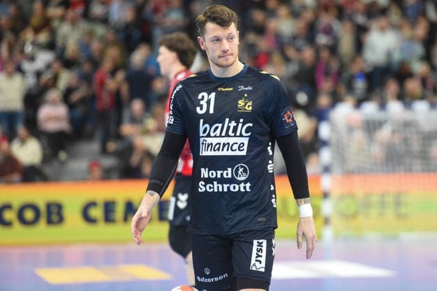 Handball I Herren I Saison 2025-2026 I EHF European League I Hauptrunde I 2. Spieltag I SG Flensburg-Handewitt - Montpellier HB I 24.02.2026 Emil Jakobsen (31, SG Flensburg-Handewitt) Copyright: xLobeca JanxKirschnerx