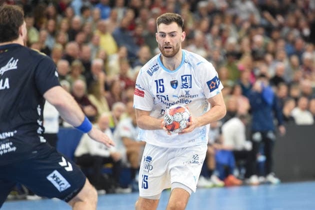 Handball I Herren I Saison 2025-2026 I EHF European League I Hauptrunde I 2. Spieltag I SG Flensburg-Handewitt - Montpellier HB I 24.02.2026 Jack Thurin (15, Montpellier HB) Copyright: xLobeca JanxKirschnerx