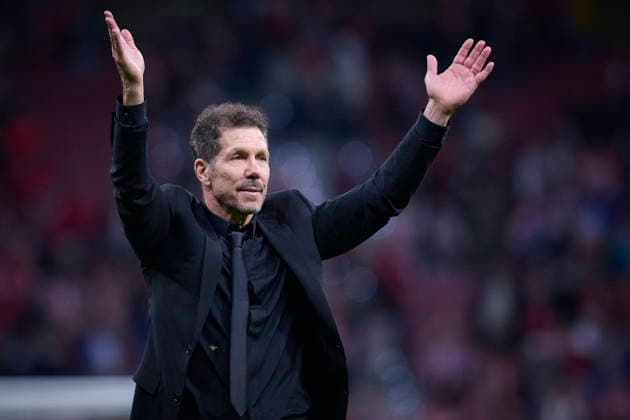 ATLETICO DE MADRID v CLUB BRUGGE KV. CHAMPIONS LEAGUE 2025 2026. ROUND KO PLAY-OFFS 2ND LEG MATCH. Atletico de Madrid s coach Diego Pablo Cholo Simeone celebrates the victory in Champions League 2025 2026, KO play-offs 2nd leg match. February 24 ,2026. (ALTERPHOTOS Jorge Ropero) MadridSpain  Copyright: xJorgexRoperox