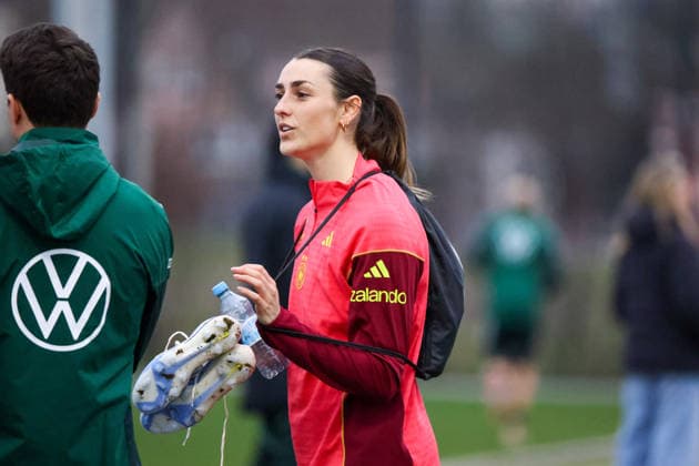Frankfurt am Main, Deutschland 24. Februar 2026: Vorbereitung auf das Frauen WM-Qualifikationsspiel Deutschland vs. Slovenien - Training der U23 Fußballnationalmannschaft der Frauen Im Bild: Selina Ostermeier (U23 Deutschland) Copyright: HMBxMedia MadeleinexFantini