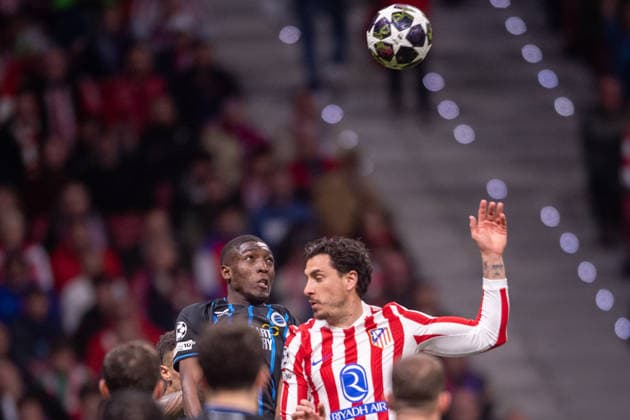 February 24, 2026, Madrid, Madrid, Spain: MADRID, SPAIN - FEBRUARY 24: JOEL ORDONEZ of Club Brugge KV is seen on action during the UEFA Champions League 2025 26 Knockout match second lag between Atletico de Madrid and Club Brugge KV, at Riyadh Air Metropolitano Stadium on February 23, 2026 in Madrid, Spain Atletico De Madrid X Club Brugge KV - UEFA Champions League  - ZUMAl192 20260224_zsp_l192_078 Copyright: xMiguelxLemosx