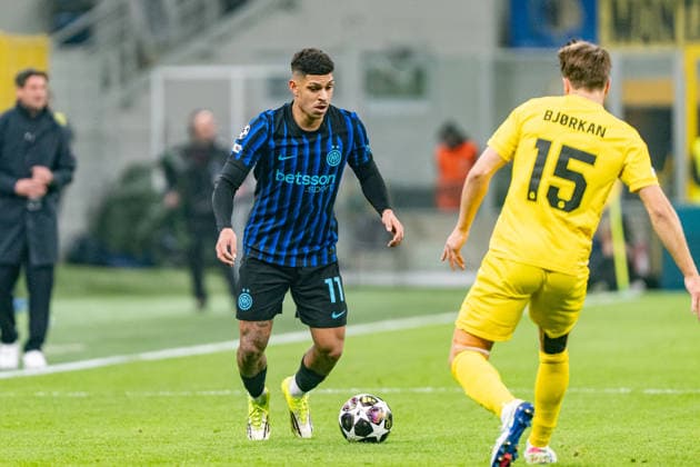 Luis Henrique seen during UEFA Champions League knock out game between teams of Internazionale Milano and Bodo Glimt (Kazimierz Koper Ball Raw Images) Milan Stadio Giuseppe Meazza Italy Copyright: xKazimierzxKoperx Kazimierzkoperinterbodo2526-76