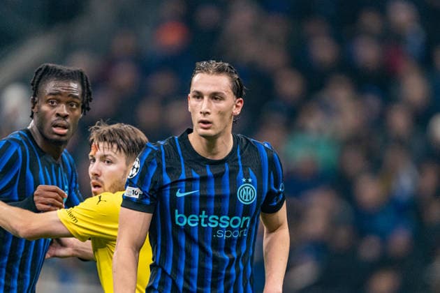 Pio Esposito seen during UEFA Champions League knock out game between teams of Internazionale Milano and Bodo Glimt (Kazimierz Koper Ball Raw Images) Milan Stadio Giuseppe Meazza Italy Copyright: xKazimierzxKoperx Kazimierzkoperinterbodo2526-99