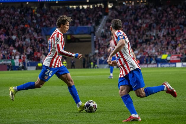 Atlético de Madrid Vs Club Brugge in Madrid - 24 Feb 2026 Giuliano Simeone of Atlético de Madrid seen in action during the UEFA Champions League match between Atlético de Madrid and Club Brugge at the Metropolitano Stadium. Final score: Atlético de Madrid 4 - 1 Club Brugge Madrid Spain Copyright: xDavidxCanalesx xSOPAxImagesx DCUCLATMBrujas260224-70